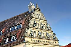 das Hochzeitshaus in Hameln mit Glockenspiel
