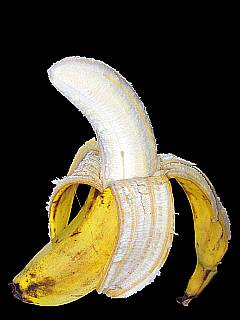 Banane gelbe Schale - Bananenschale