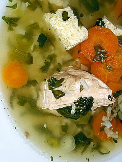 Suppen: Hühnersuppe mit Eierstich