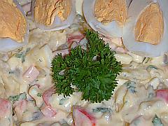 Salat von Nährmitteln: Kartoffelsalat