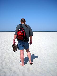 Mann am Strand - endlich Urlaub