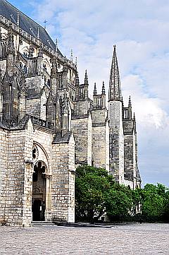 Details der gotischen Kathedrale in Bourges