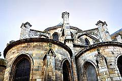 Detailaufnahmen der Notre Dame de bon port, eine Mischung aus Gothic und Renaissance