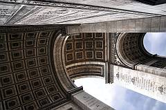 Arc de Triomphe - Fotografie der Details im Inneren