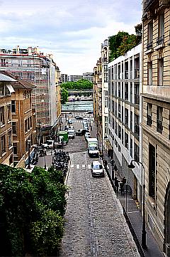 Beethoven Straße mit Blick auf den Fluss