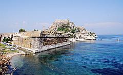 Die alte Festung der Stadt Korfu