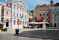 ansicht Marktplatz in Korfu Stadt