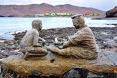 Skulptur am Hafen