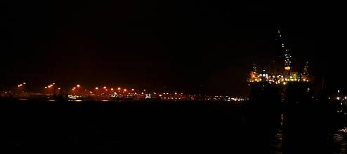 Las Palmas Hafen, Nachtaufnahme